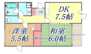 ロイヤルメゾン甲東園7の物件間取画像